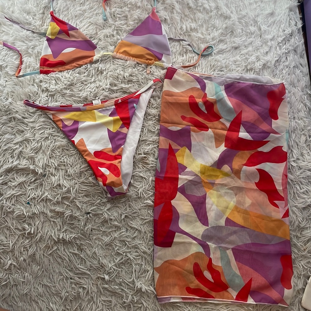 Bikini with matching sarong